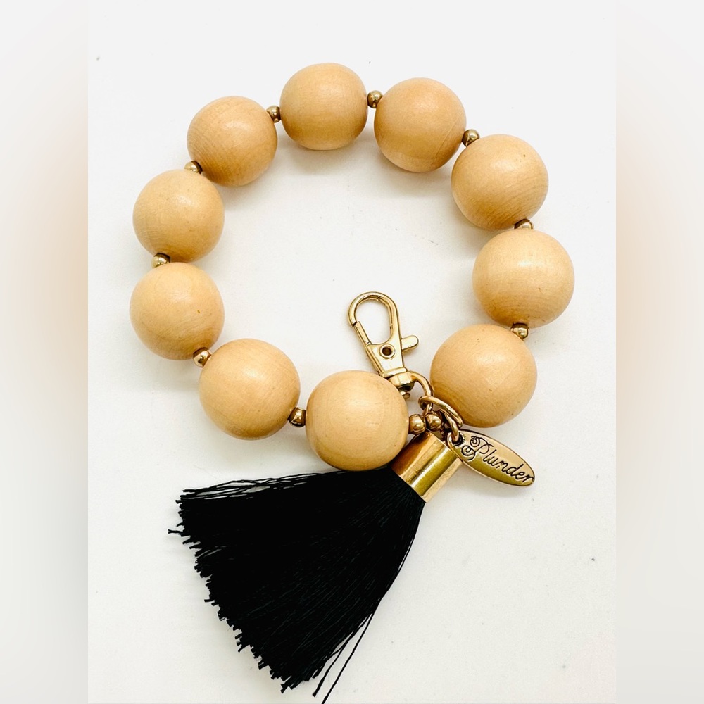 Adorable Chunky Bead Bracelet Keychain